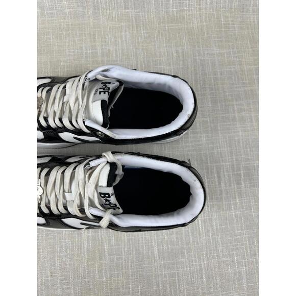 BAPE A Bathing Ape‎ Bapesta Low Black Mens Sz 9 main image 5